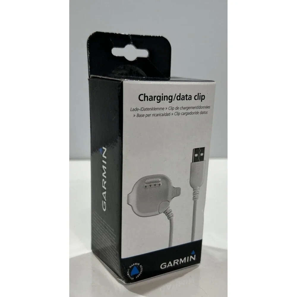 Garmin Forerunner FR10 FR15 010-11029-05 USB Charging Data Clip White
